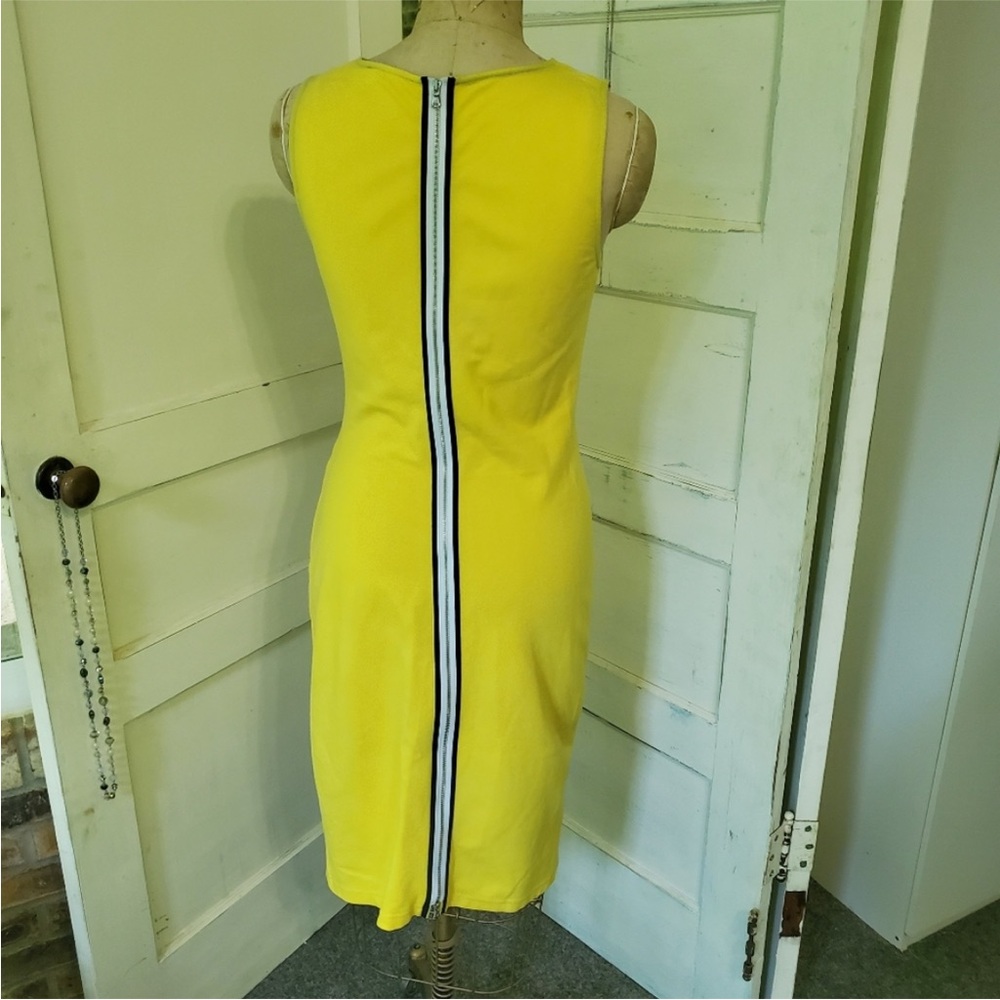 Kenneth Cole Vibrant Yellow Midi Dress - Picture 4 of 7